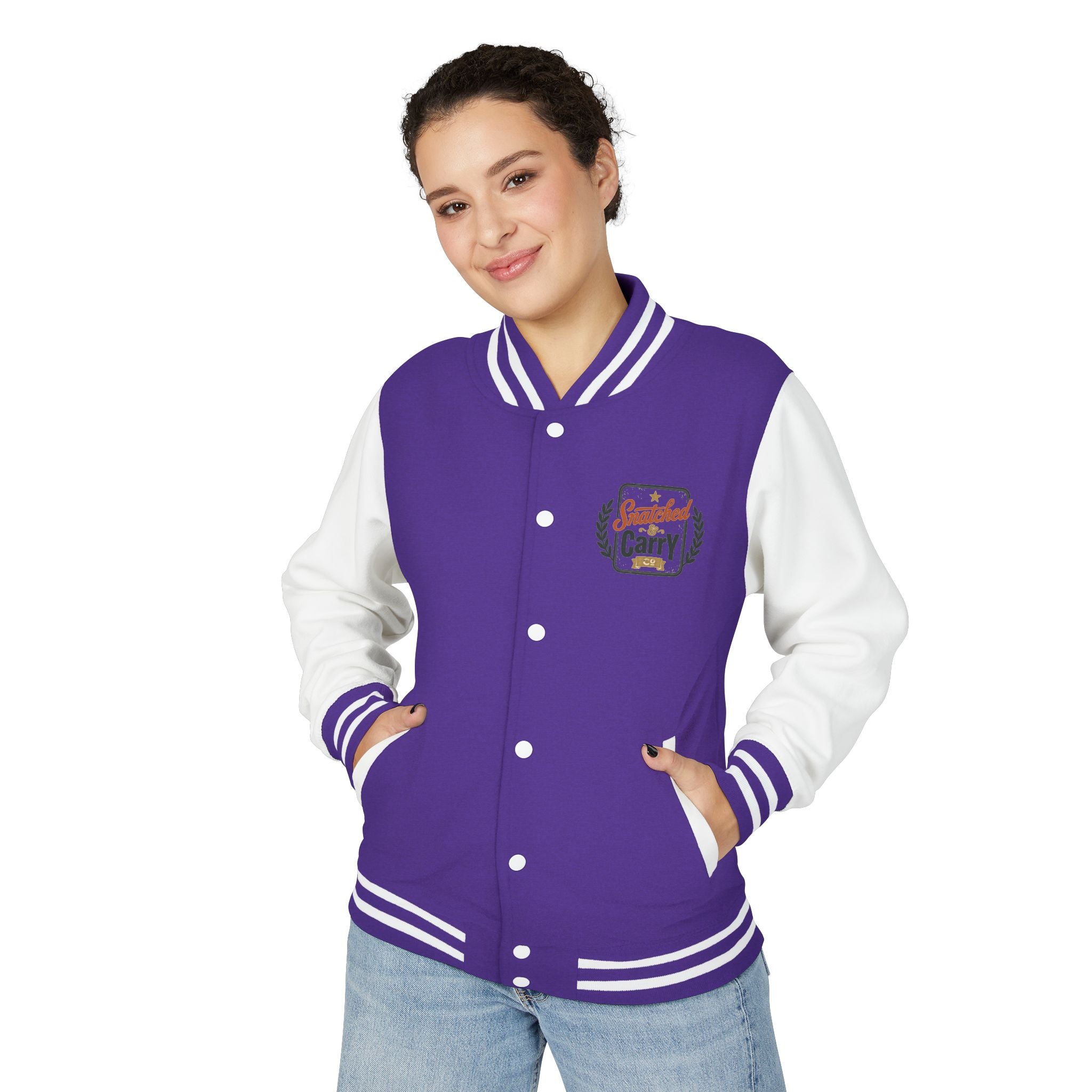 SNATCHED AND CARRY CO HALLOWEEN Letterman Jacket
