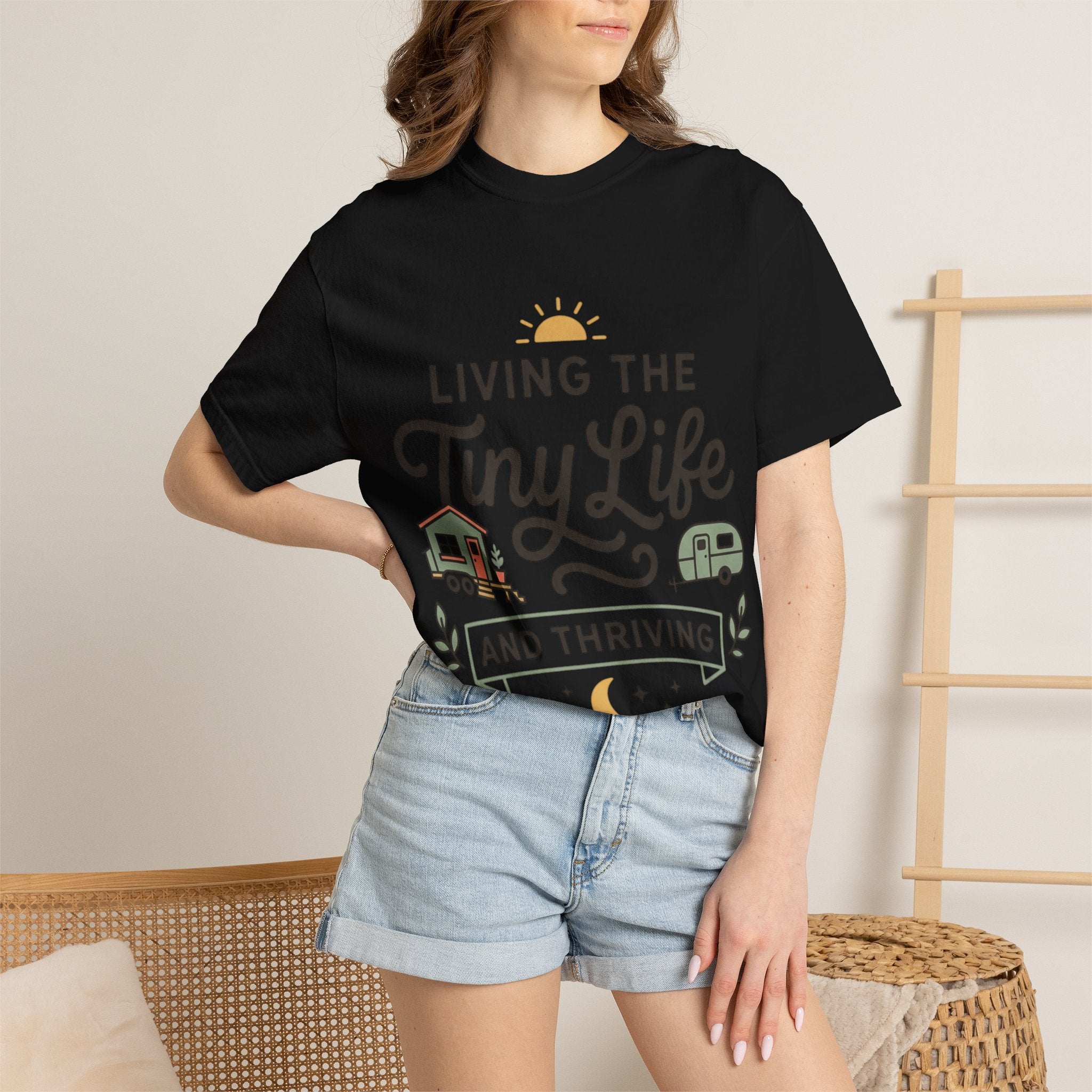Living the tiny life and thriving Dyed T-shirt