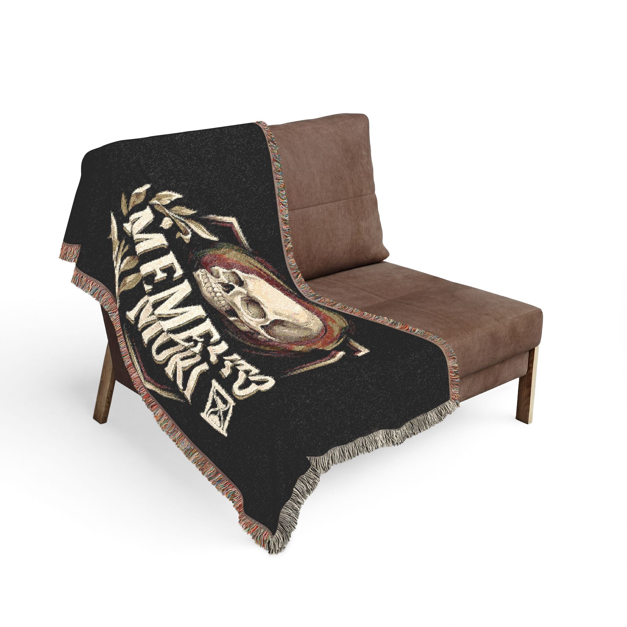 MOMENTO MORI Woven Blanket