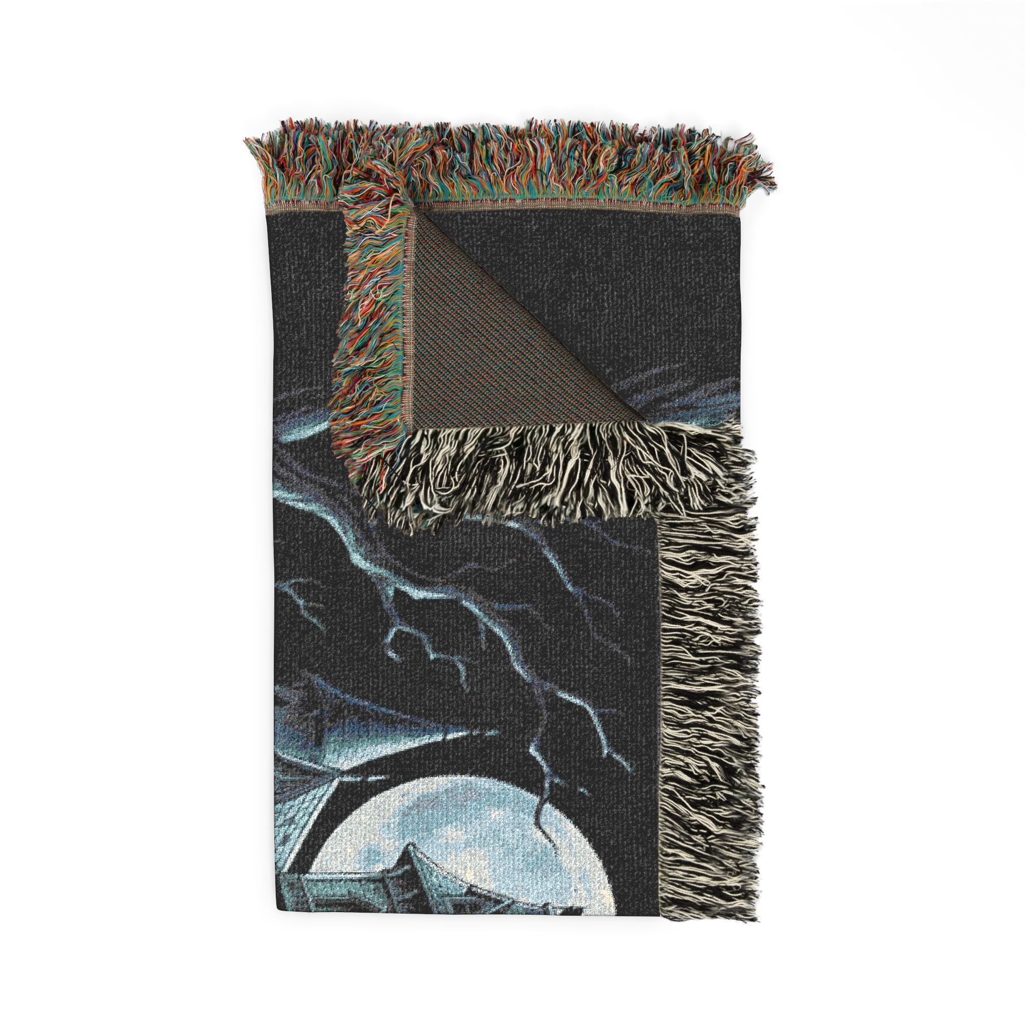 HAUNTED HOUSE Woven Blanket