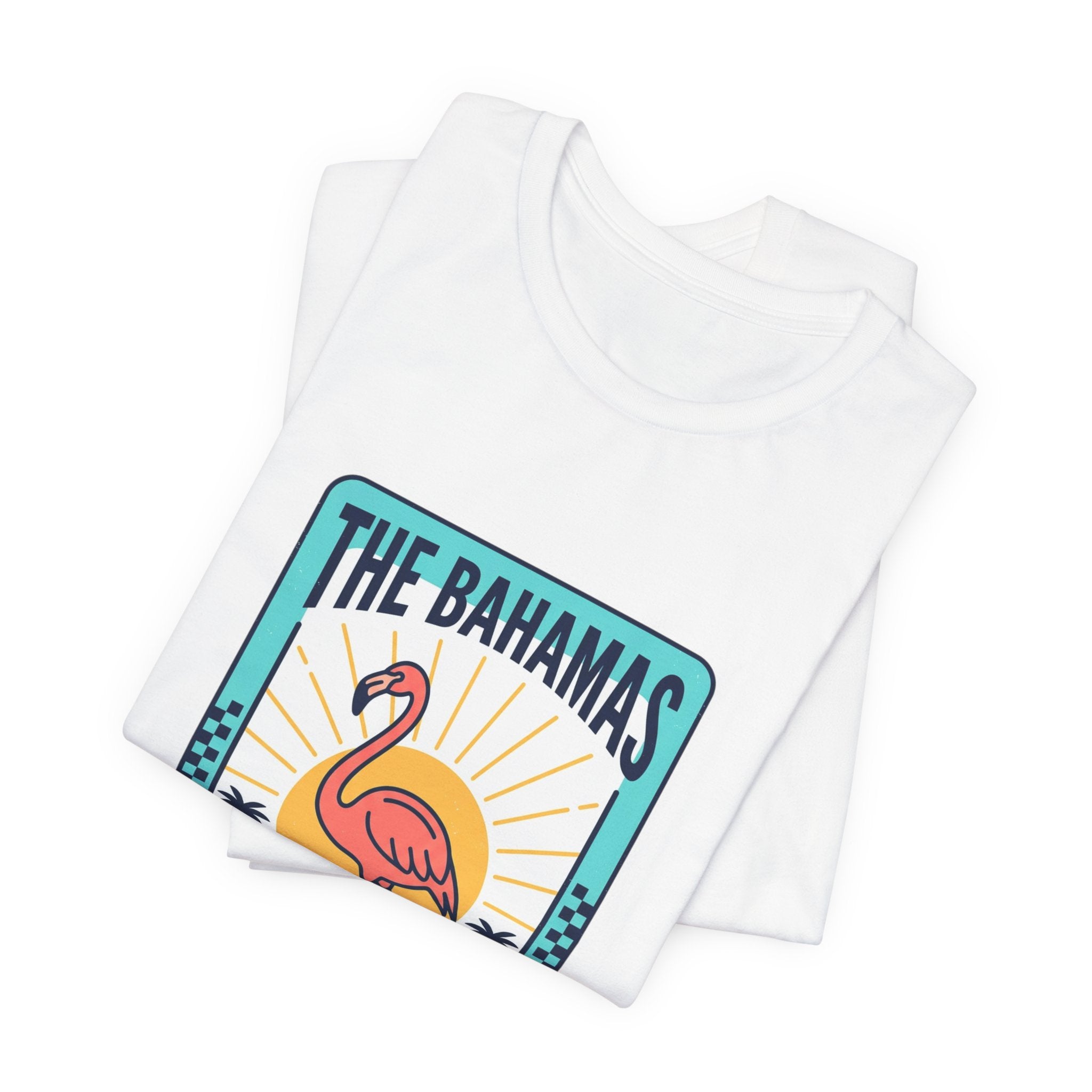 Bahamas Flamingo Island Time Tee | Caribbean Heritage, Retro Souvenir