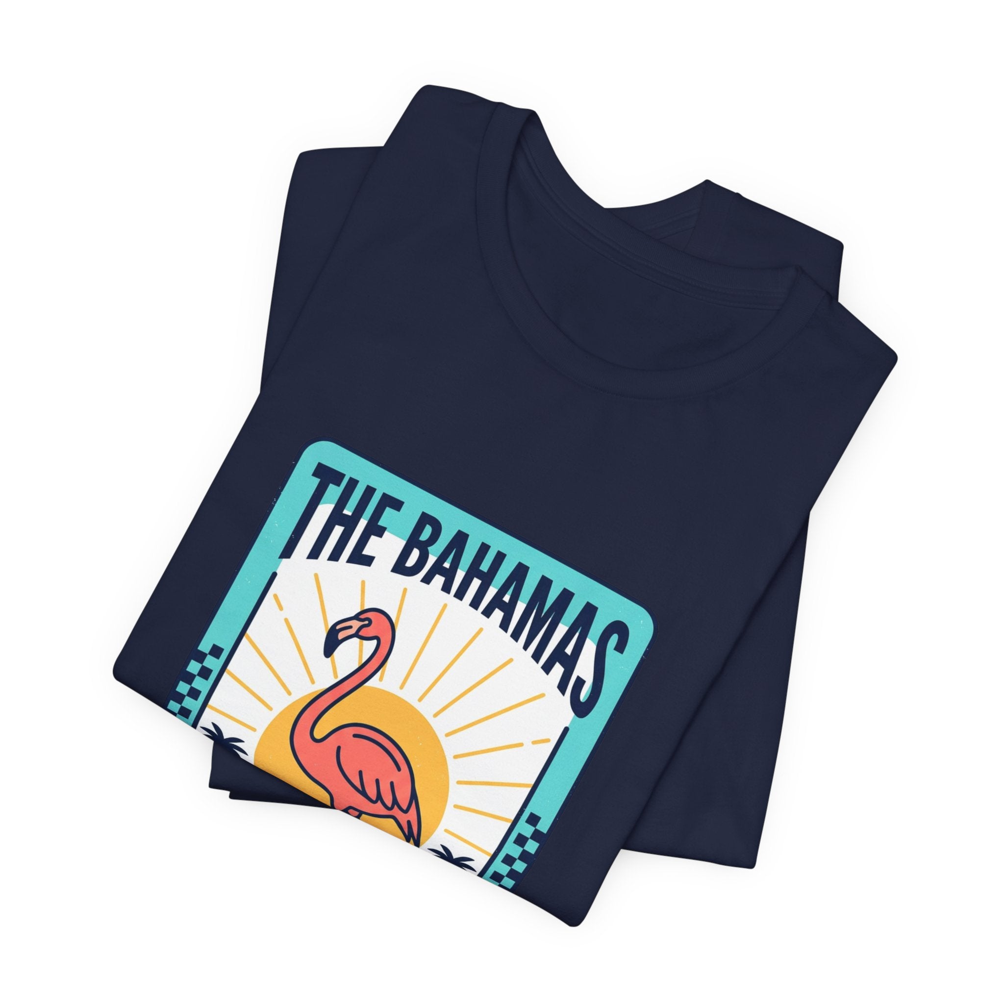 Bahamas Flamingo Island Time Tee | Caribbean Heritage, Retro Souvenir