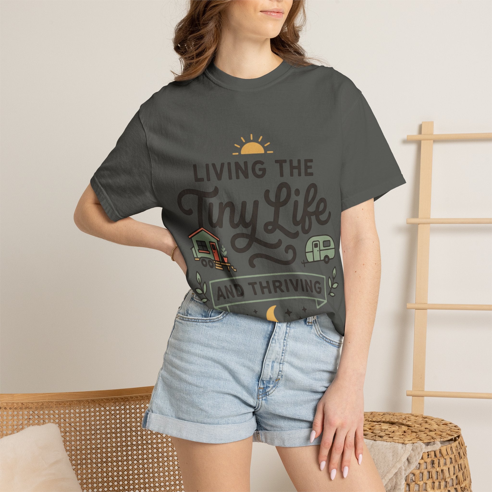 Living the tiny life and thriving Dyed T-shirt