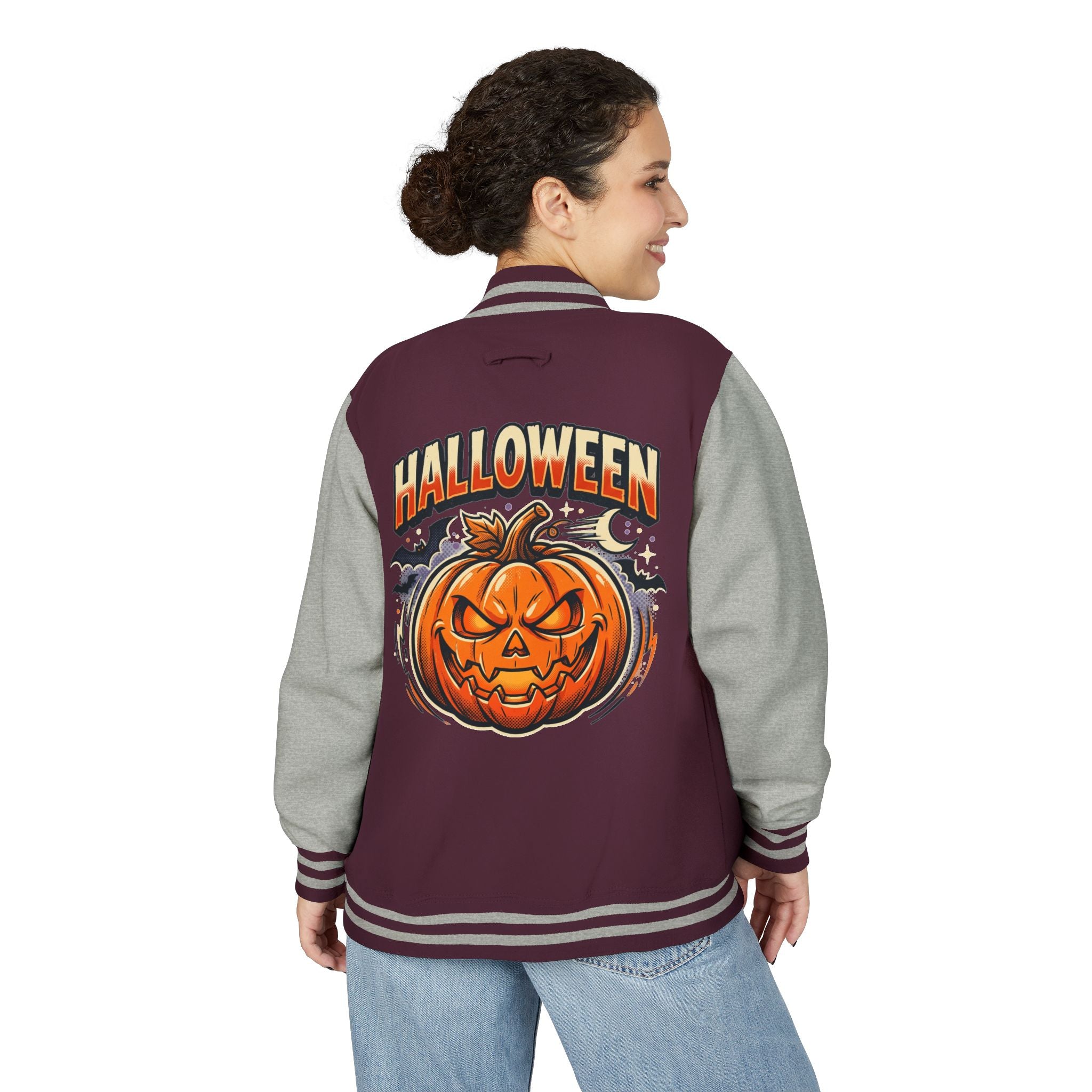SNATCHED AND CARRY CO HALLOWEEN Letterman Jacket