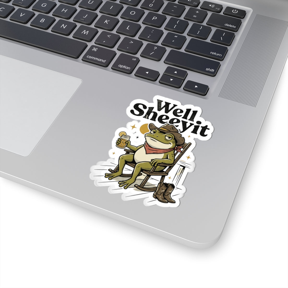 Well Sheeyit Frog Sticker | Vintage Southern, Western Retro Distressed