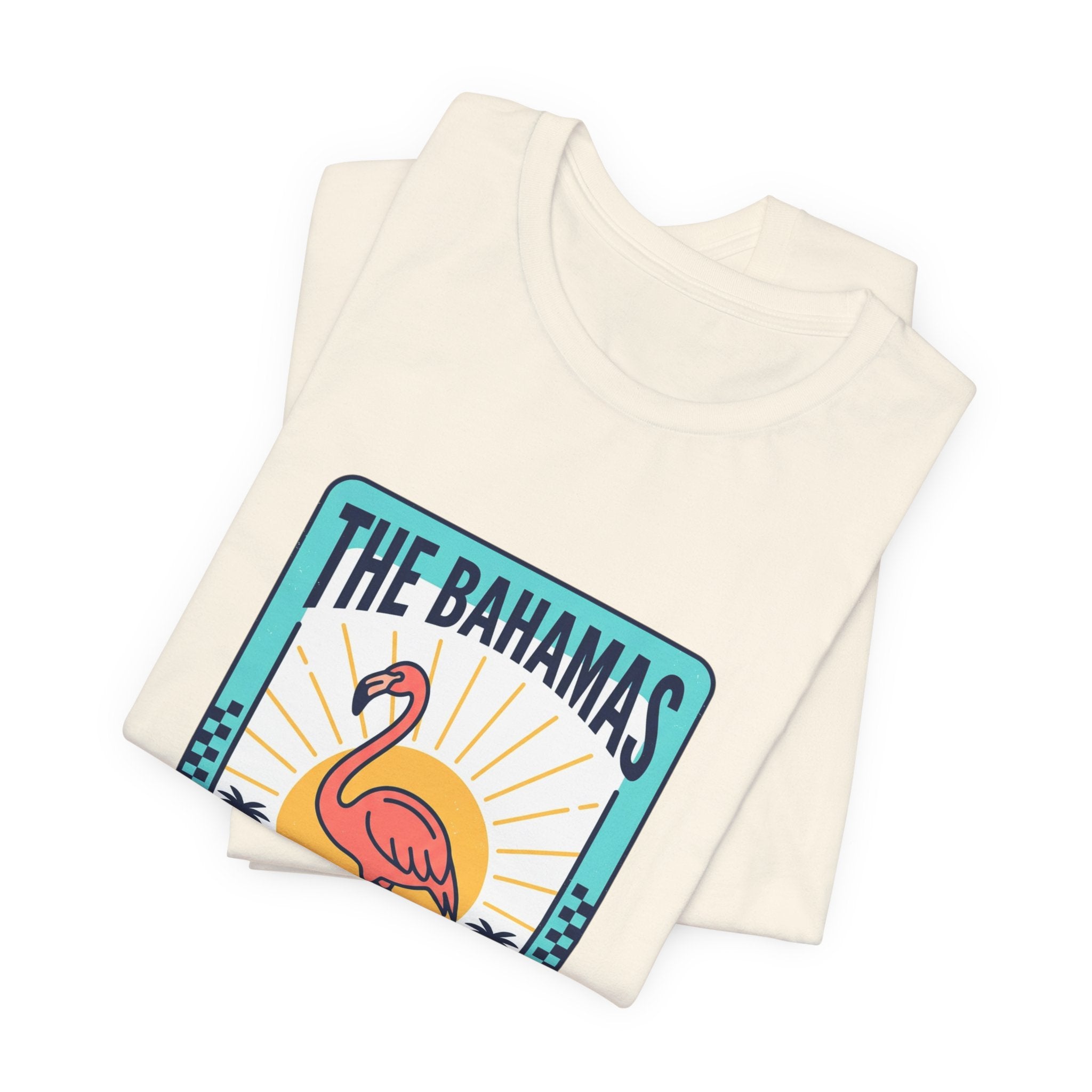 Bahamas Flamingo Island Time Tee | Caribbean Heritage, Retro Souvenir