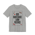 High Maintenance Low Patience T‑Shirt | Fashion‑Editorial, Boss Girl Tee