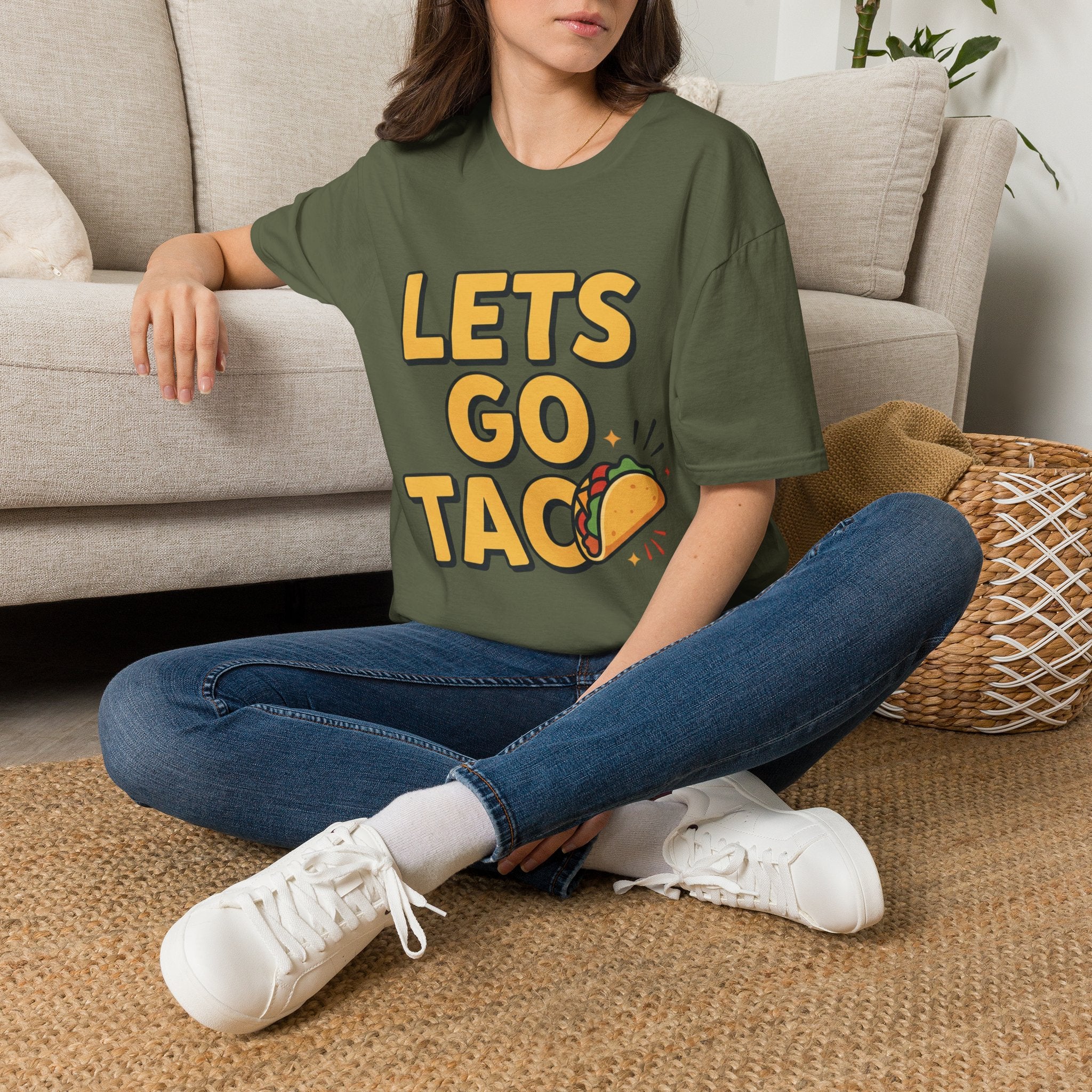 Let’s go taco single sided T-Shirt