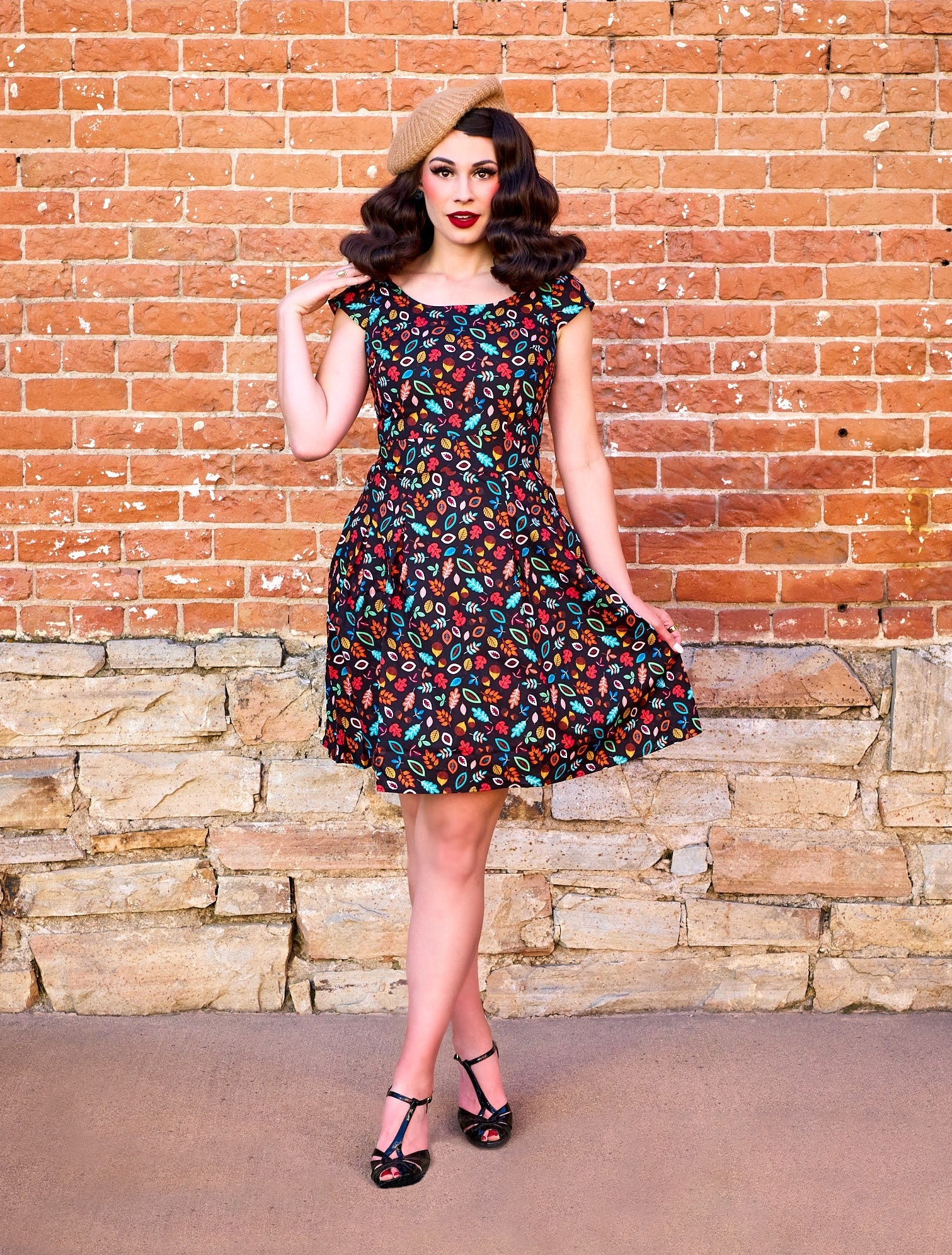 Leaves & Acorns Margaret Dress