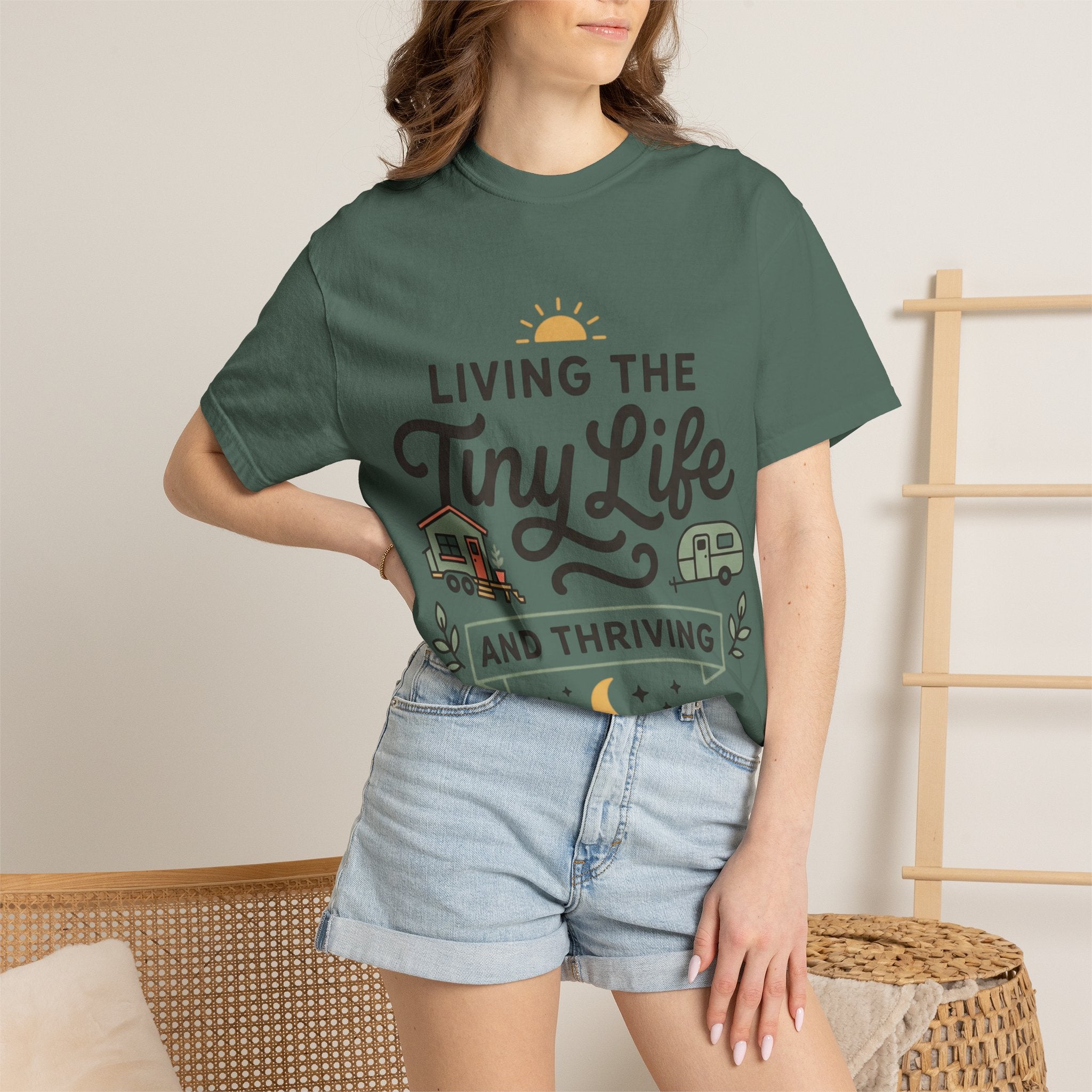 Living the tiny life and thriving Dyed T-shirt