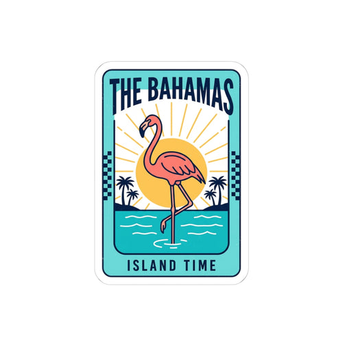 Bahamas Flamingo Sticker | Caribbean Heritage, Island Time