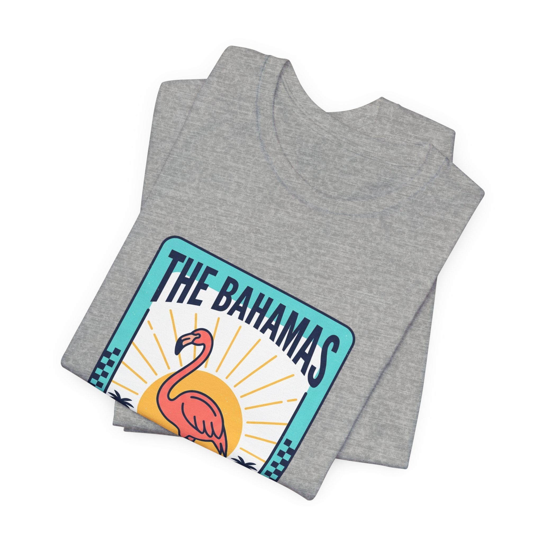Bahamas Flamingo Island Time Tee | Caribbean Heritage, Retro Souvenir