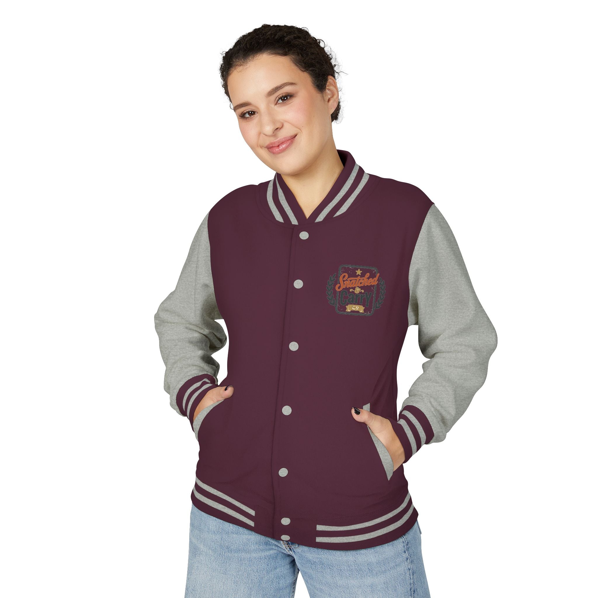 SNATCHED AND CARRY CO HALLOWEEN Letterman Jacket
