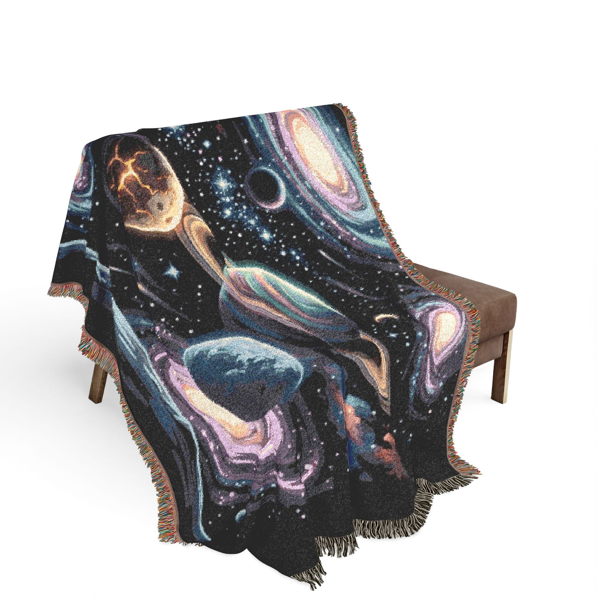GALAXIES Woven Blanket