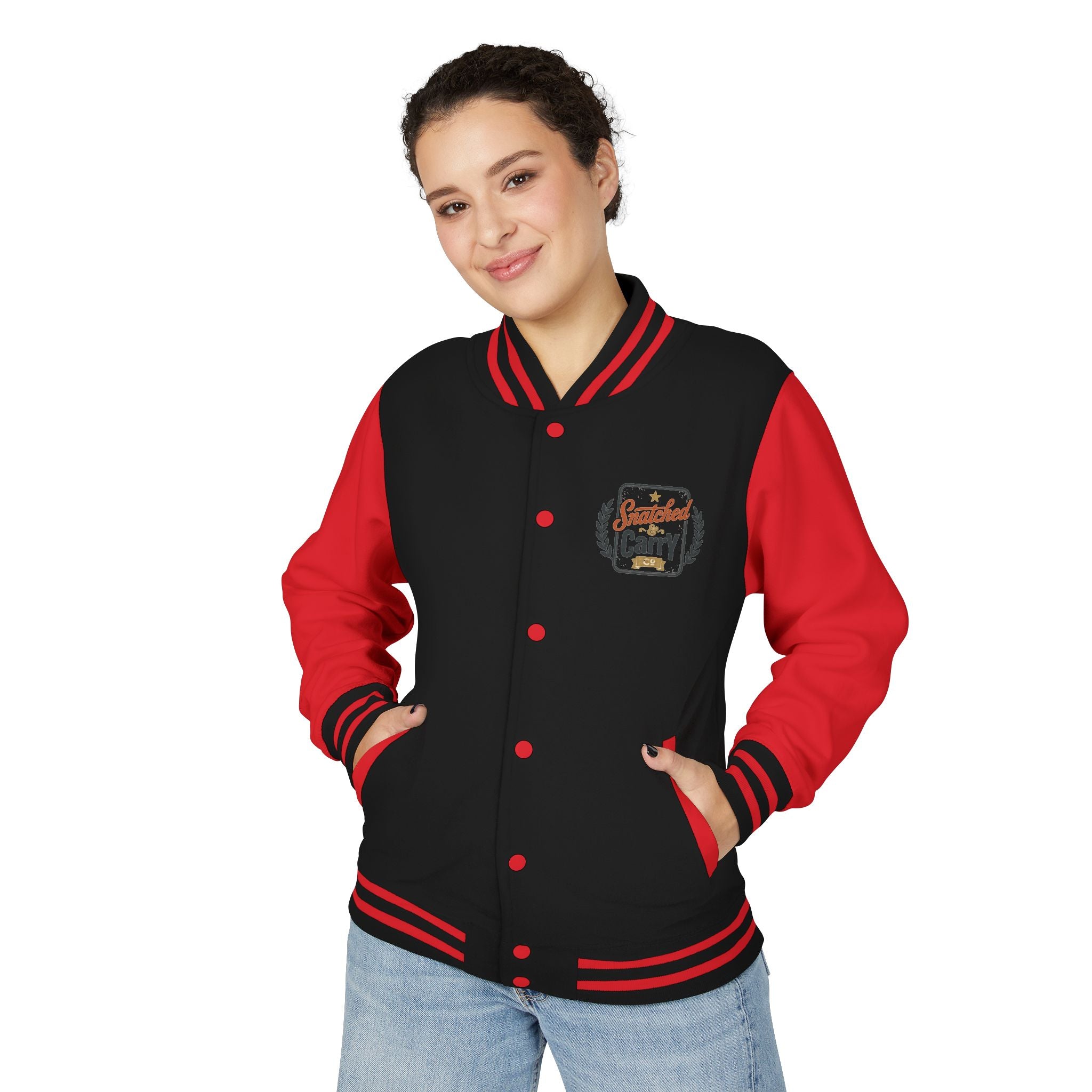 SNATCHED AND CARRY CO HALLOWEEN Letterman Jacket