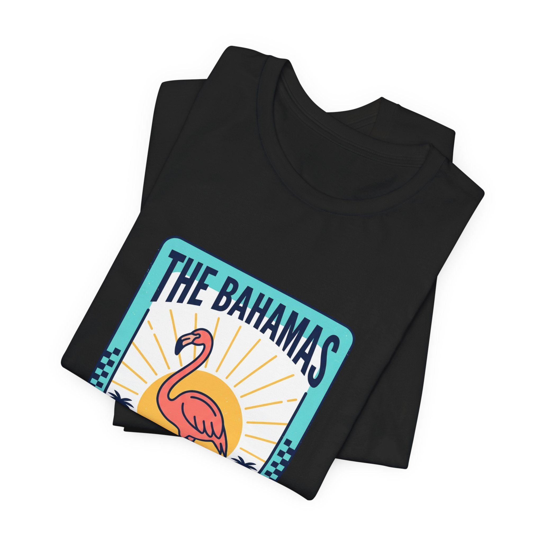 Bahamas Flamingo Island Time Tee | Caribbean Heritage, Retro Souvenir