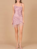 Asymmetrical Cocktail Fringe Dress
