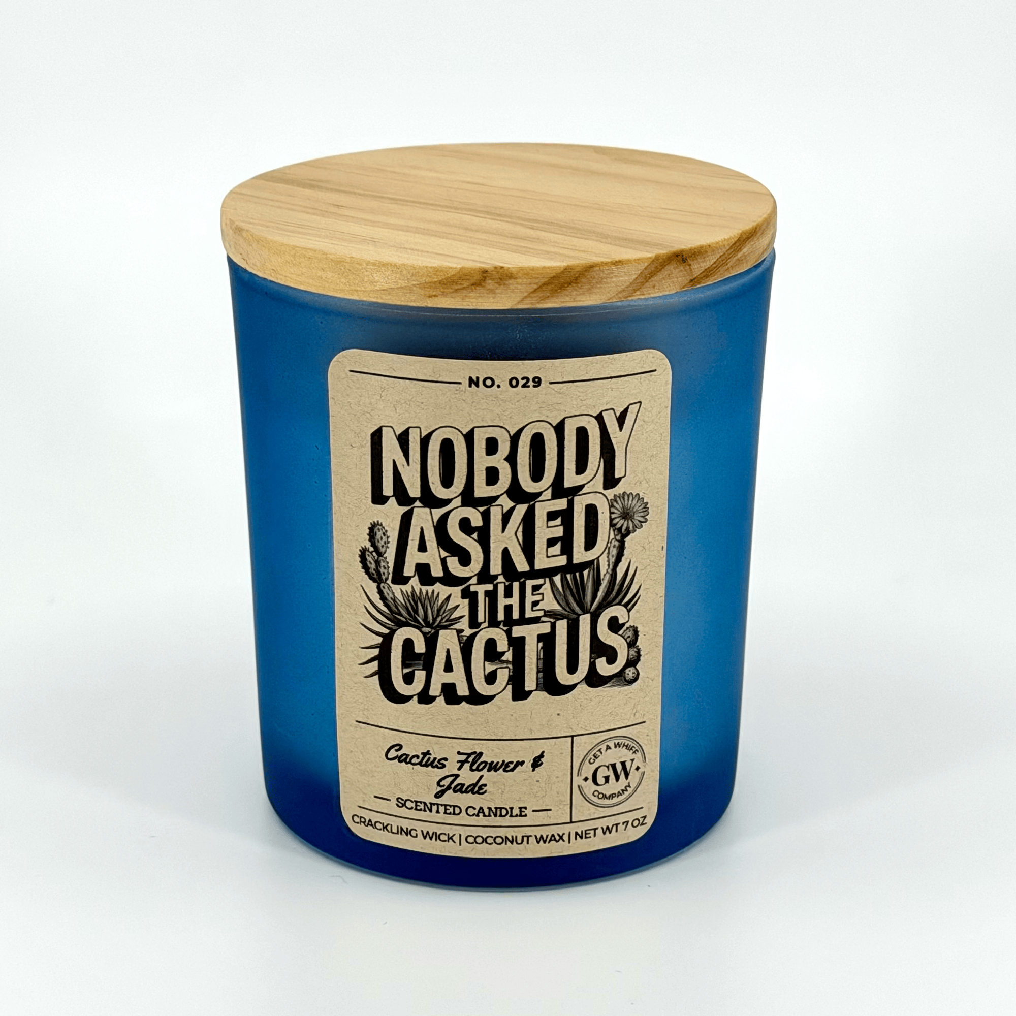 Nobody Asked the Cactus — Cactus Flower & Jade Candle