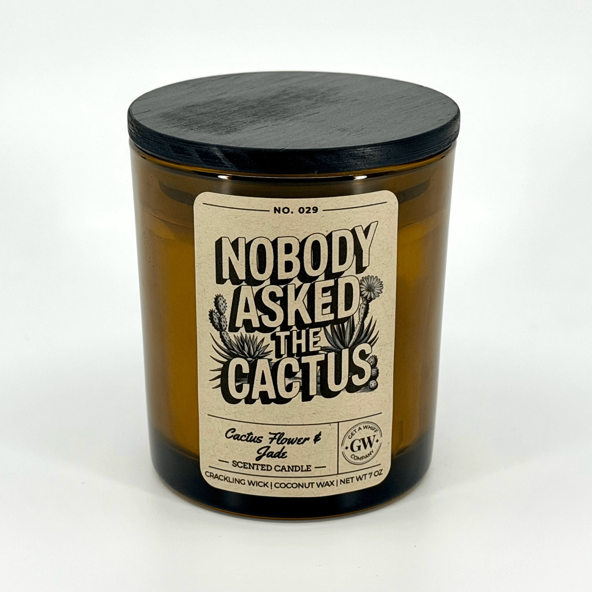 Nobody Asked the Cactus — Cactus Flower & Jade Candle
