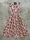 Holiday Cats Midi Dress