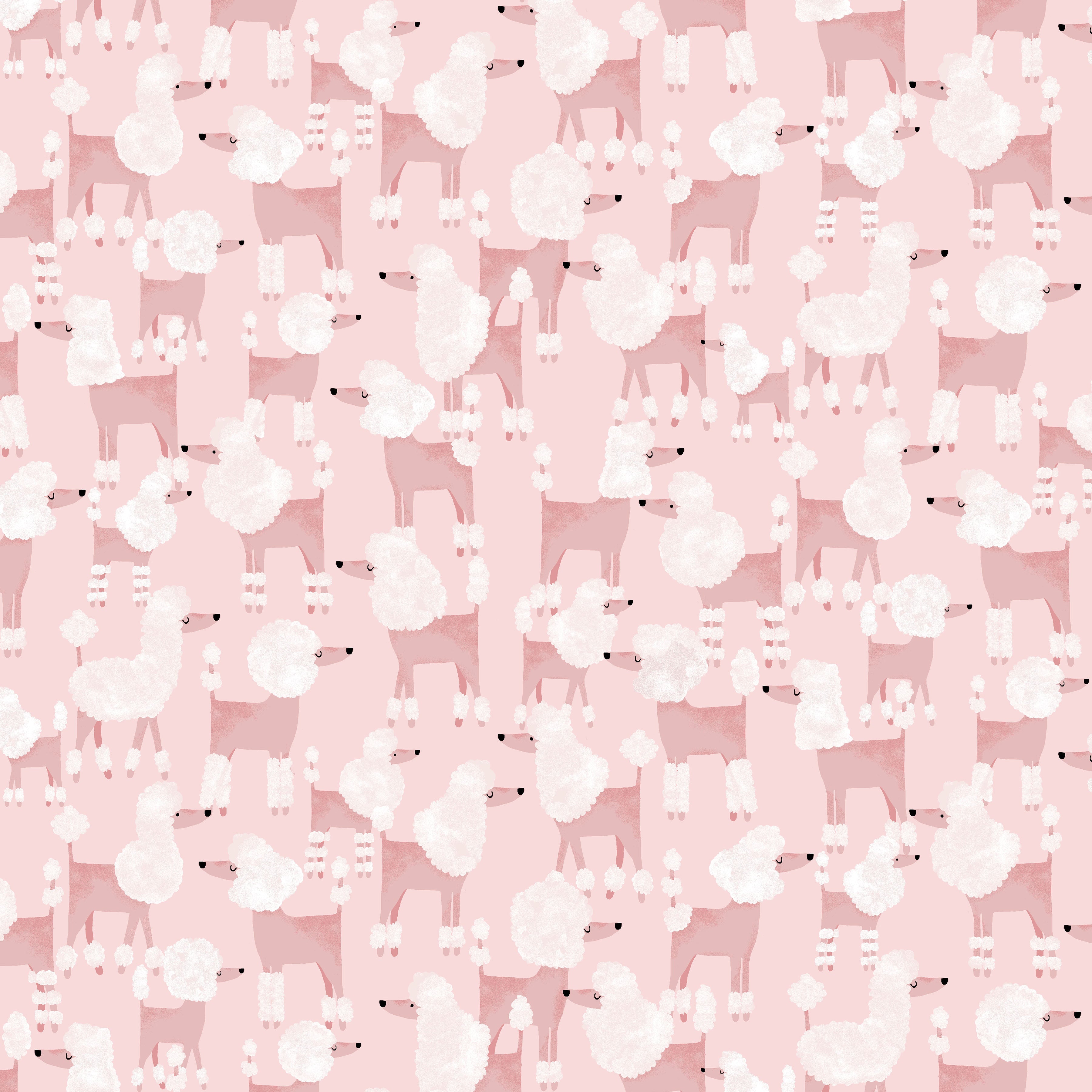 Pink Poodles Fit & Flare Dress